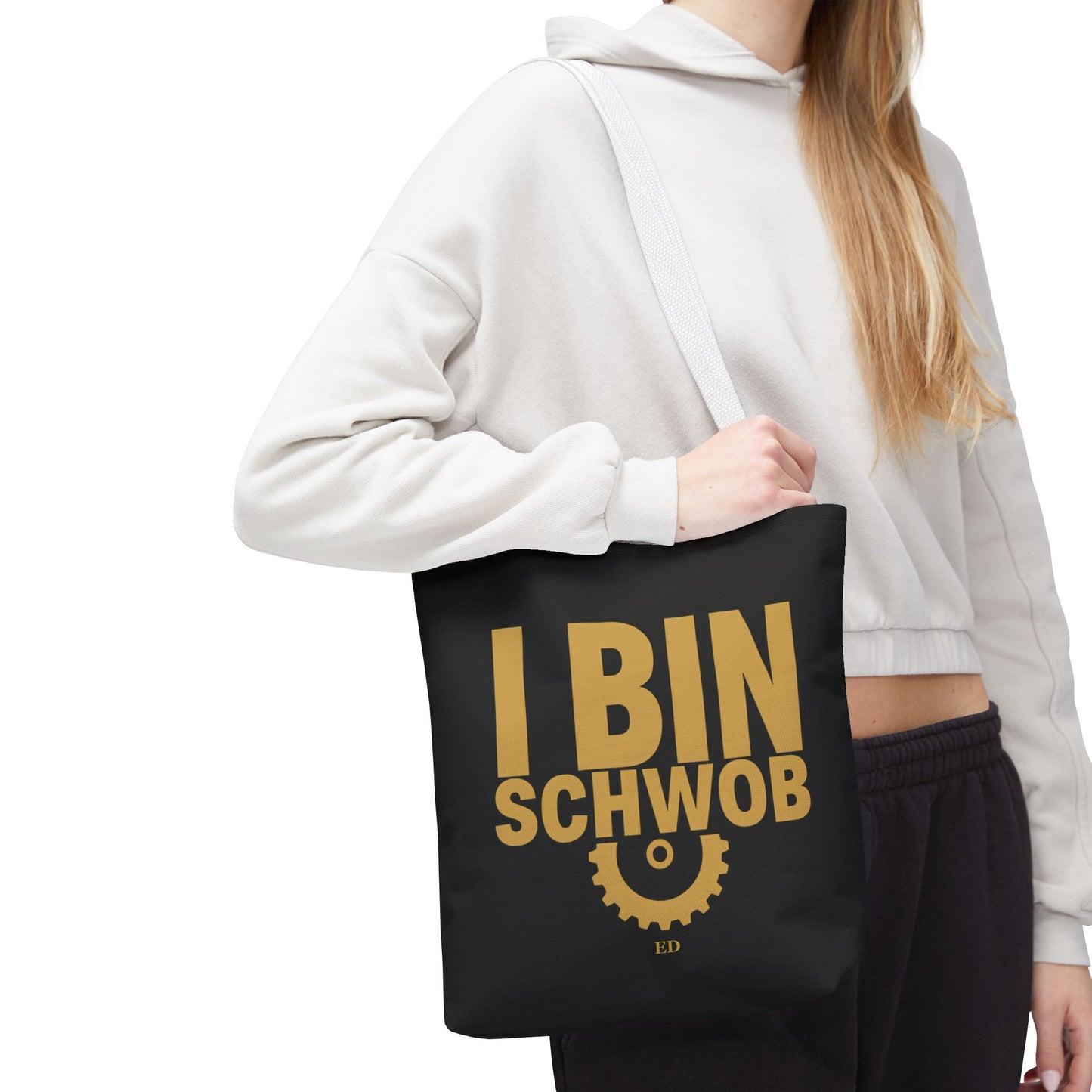Torba z dumą Szwabów | I Bin Schwob — płócienna torba
