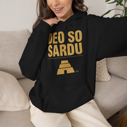 Hoodie mit sardischem Stolz | Deo So Sardu, warm geschnitten