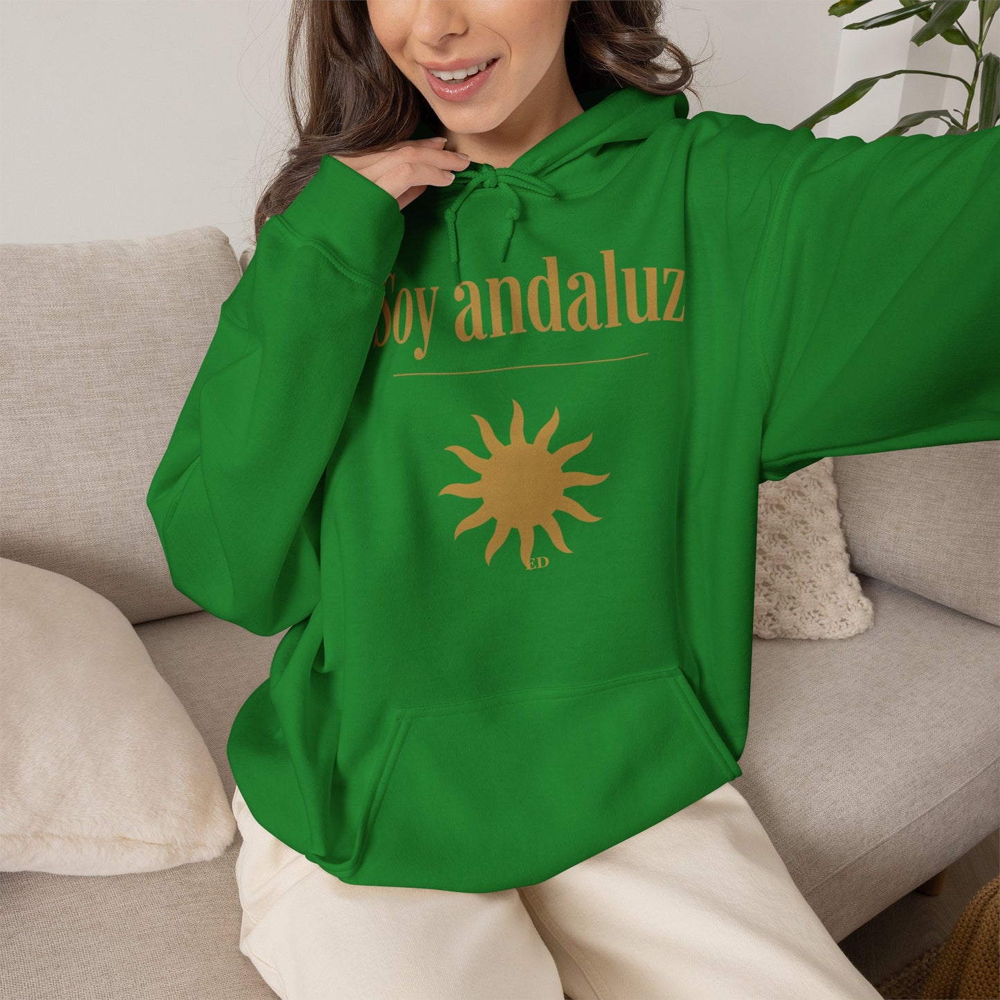 Hoodie mit andalusischem Stolz | Soy Andaluz, warm geschnitten