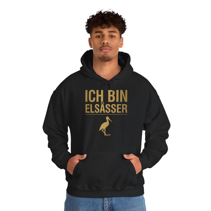 Bluza z kapturem z dumą alzacką | Ich Bin Elsässer Warm Fit
