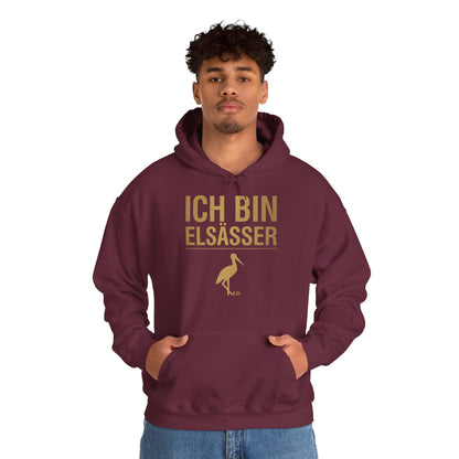 Bluza z kapturem z dumą alzacką | Ich Bin Elsässer Warm Fit