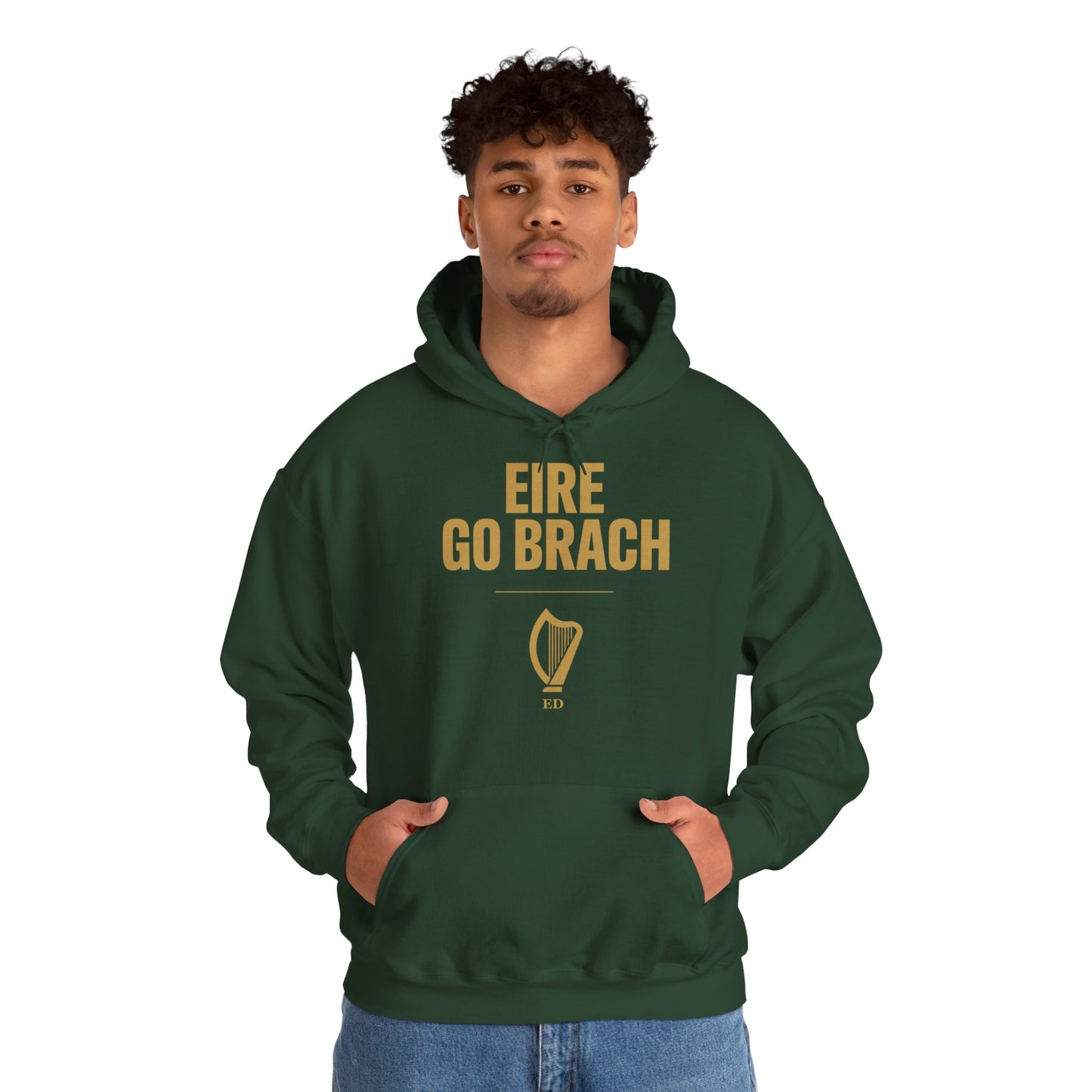 Irischer Stolz Hoodie | Éire Go Brách warmer Schnitt